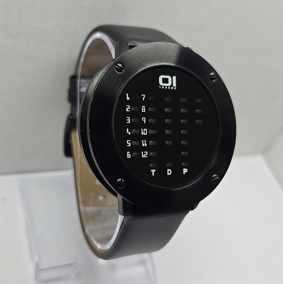 01 THE ONE Ibiza Ride Binary LED Watch IRR202RB1 Unique Tech Timepiece New Batt - Picture 3 of 11